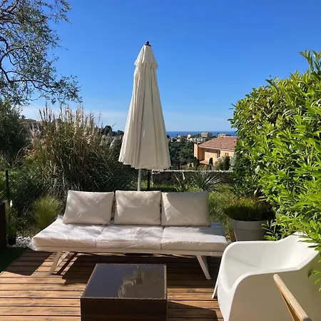 2 Pieces Vue Mer Avec Jardin Piscine Apartment Nice